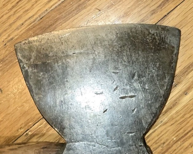 Vintage E.C. Simmons Keen Kutter Broad Head Hatchet Hewing Axe Embossed Logo