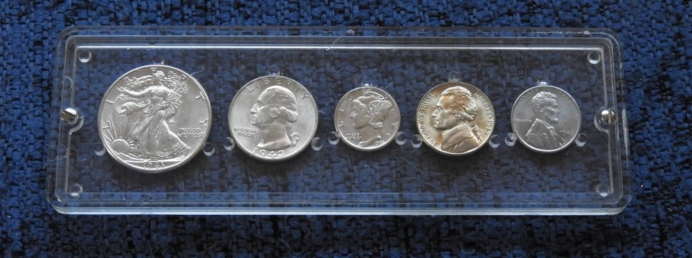 1943 SILVER UNCIRCULATED YEAR SET - WAR SET-READ