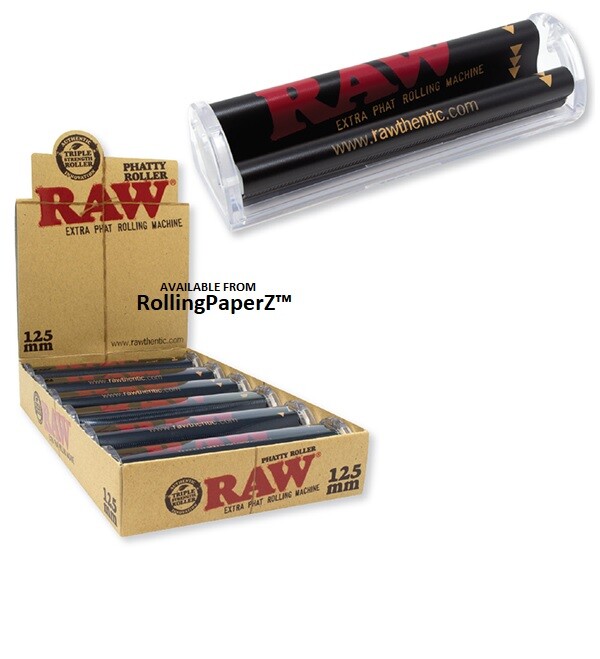 RAW Rolling Papers PHATTY ROLLER 125mm xtra PHAT Size Cigar Wrap Rolling Machine