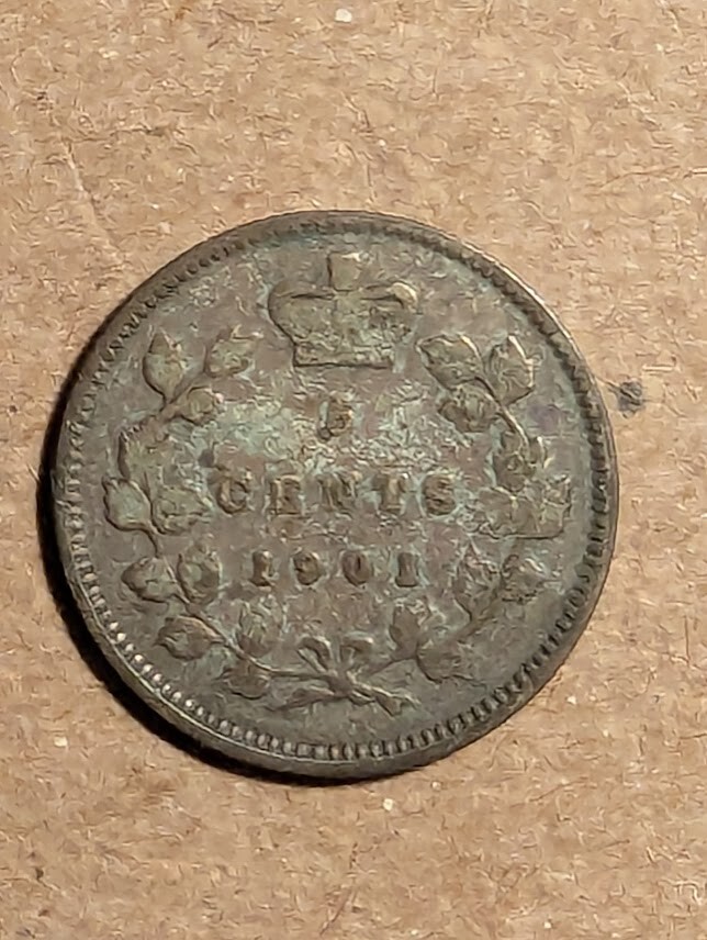 1901 Canada 5 Cents Silver