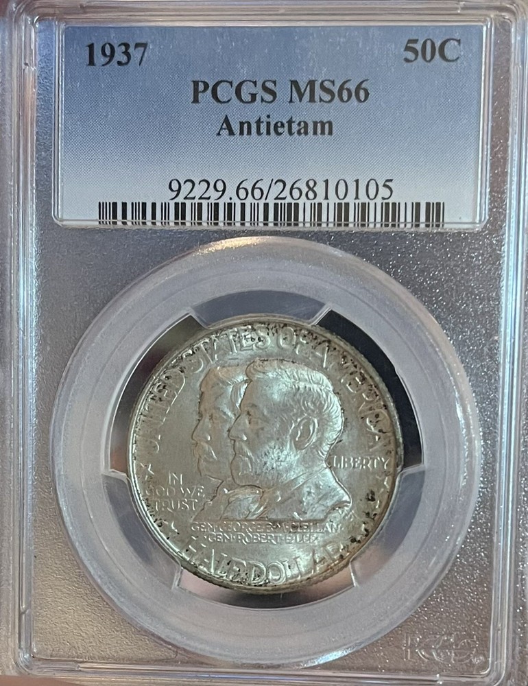 1937 PCGS MS66 Antietam Commemorative Silver Half Dollar