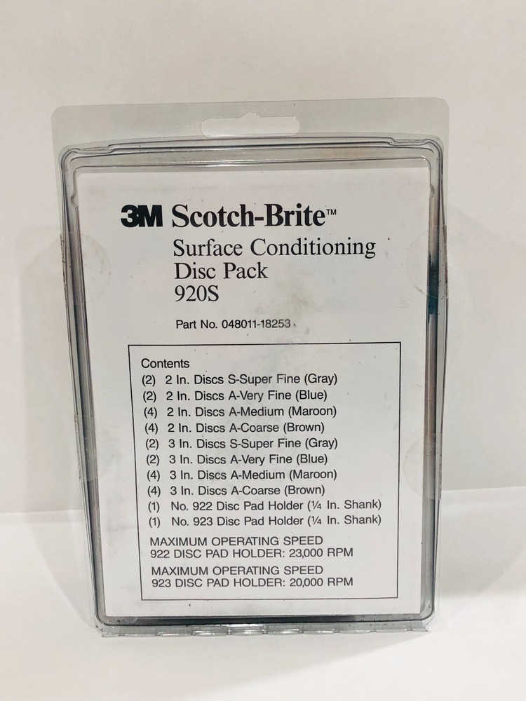 3M Scotch-Brite 2" / 3” Surface Conditioning Disc Sample Pack With Disc Holders