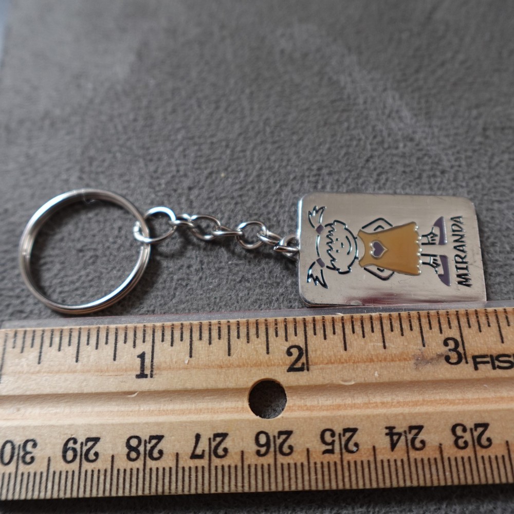 Miranda Keychain Zipper Pull Color Personalized Name Kidcore