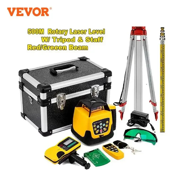 🔥360 Rotary Laser Level Self-Leveling 500m Vertical Scanning Powerful Tools