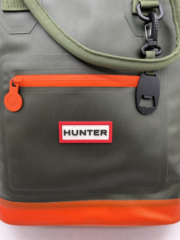 Hunter Target Roll-Top Backpack Cooler -Olive Green/Orange Rubber