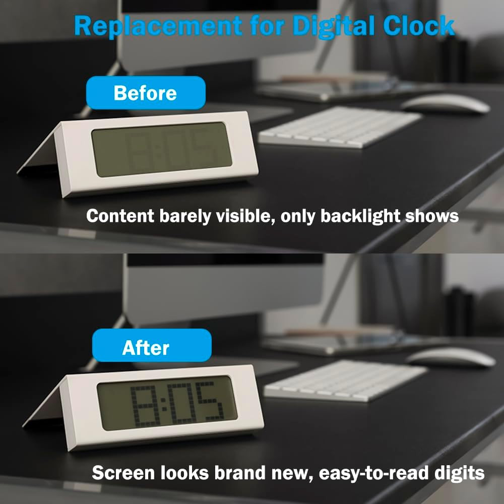 Polarized Filter Film Adhesive Sheets for Dashboard Display LCD Watch Screen 2Pc