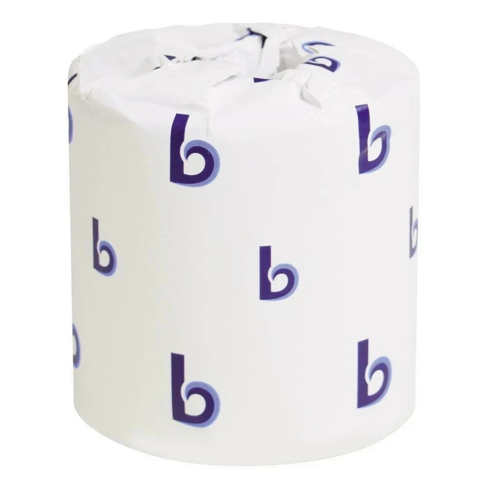 Boardwalk Standard White 2-Ply 500 Sheets Rolls, 96 Rolls Individually wrapped