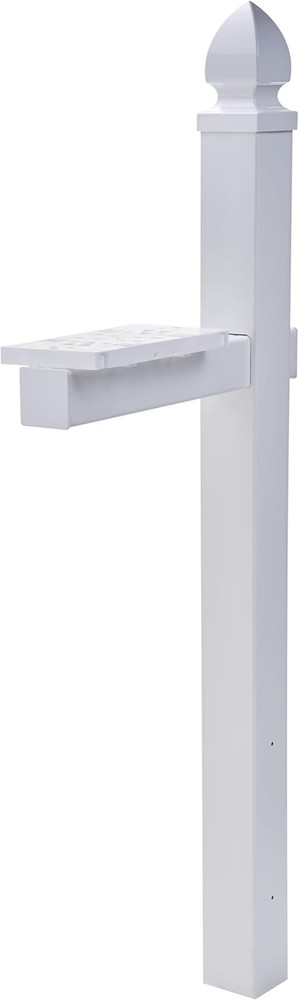 Whitley Plastic Mailbox Post, Compatibility Code A, B, C, WP000WAM, White