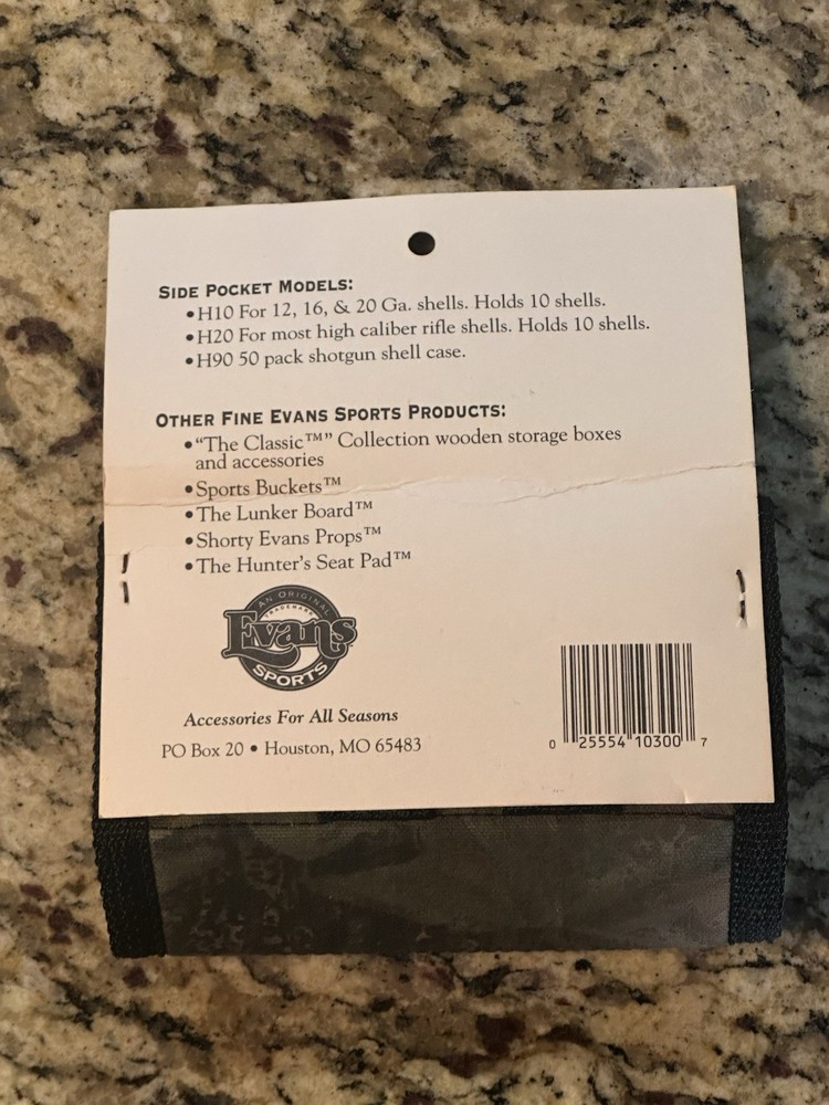 EVANS Side Pockets 10- Shotgun Shell & Accessory Belt Pockets