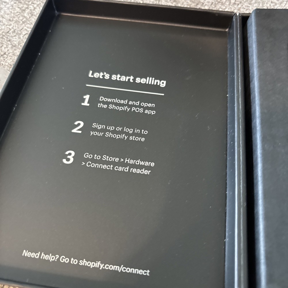 Shopify Tap & Chip Card Reader with Dock BUNDLE Read