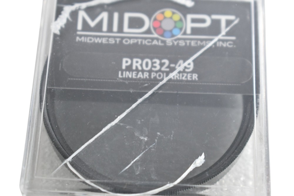 NEW Midwest Optical Systems PR032-49 Linear Polarizer Filter M49x0.75