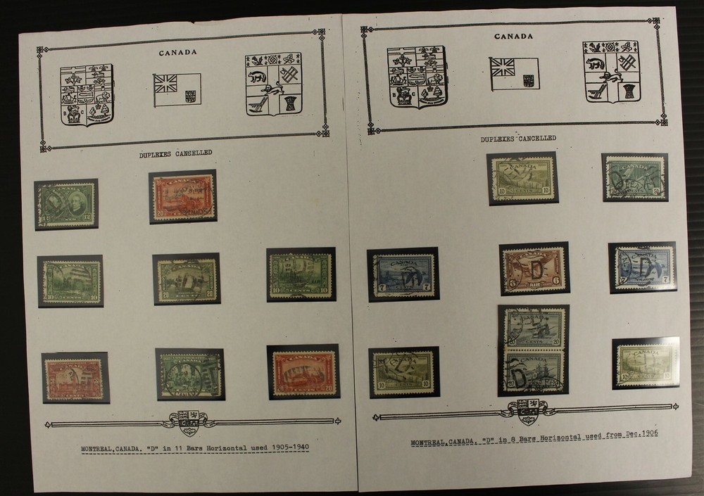 MONTREAL DUPLEX LETTER CANCEL COLLECTION