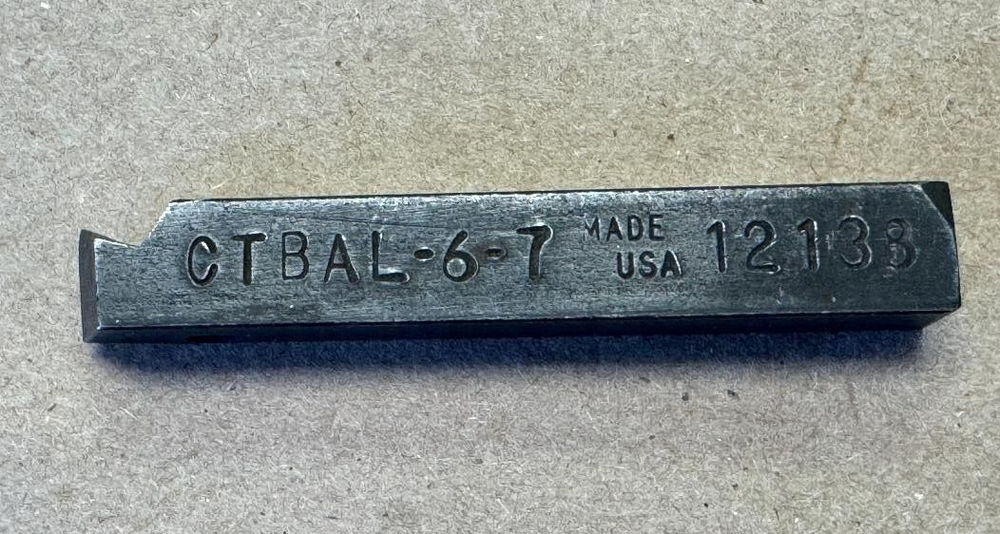 TRW INDEXABLE LATHE TOOLHOLDER CTBAL-6-7 SEE PIX
