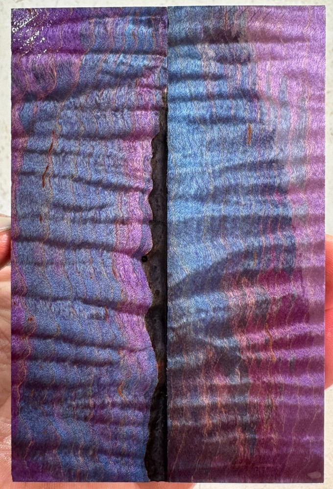 Stabilized Curly Maple Knife Scales | CMP 221