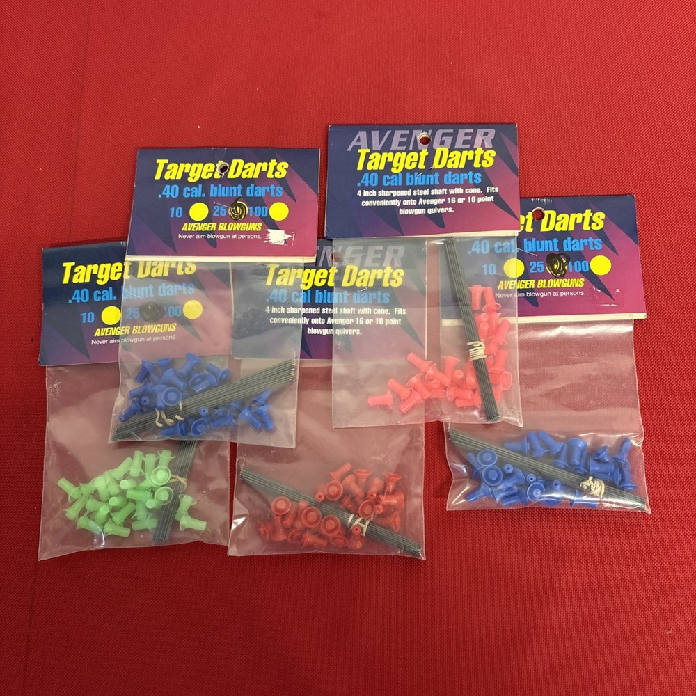 Avenger .40 Cal Target Darts - 5-25  Pack (125)
