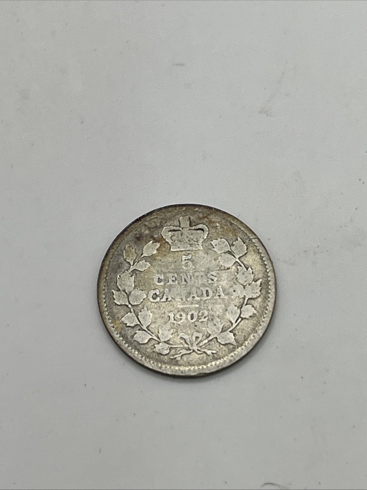 1902 Canada 5 Cents Silver