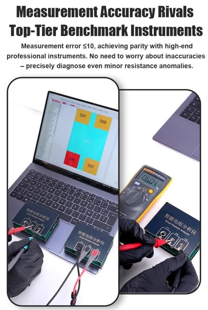 Intelligent Resistance Analyzer Automatic Data Recording For Phone Repair Tool