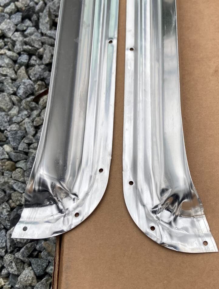 32 Inch Mill-Finish Aluminum Drip Cap Rain Gutter for RV Trailer Door or Windows