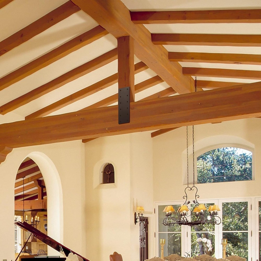 Steel Flat Plate Brackets - Post to Beam Connectors
