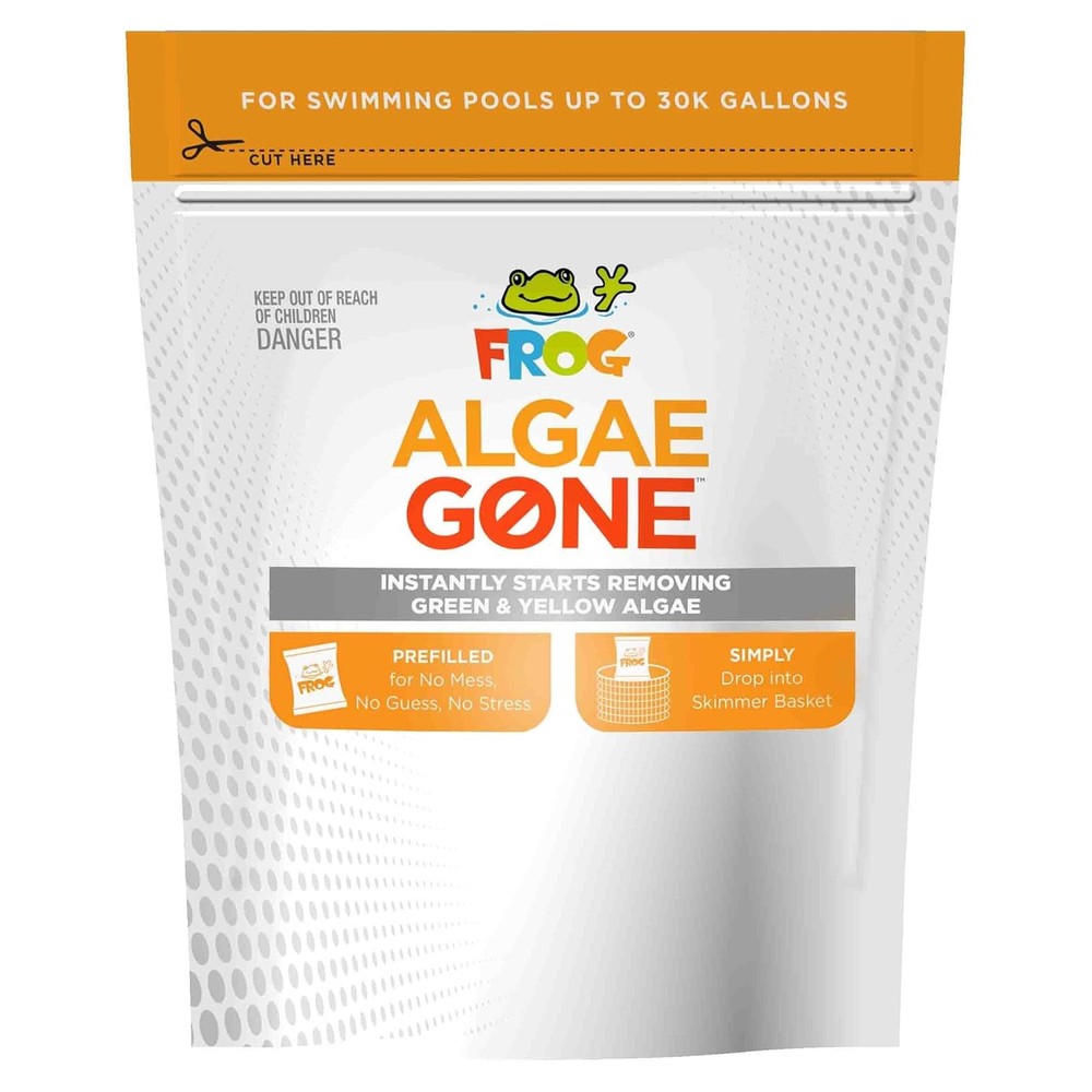 FROG Algae Solution - Dry Formula for Green & Yellow Algae in Pools up to 30K...