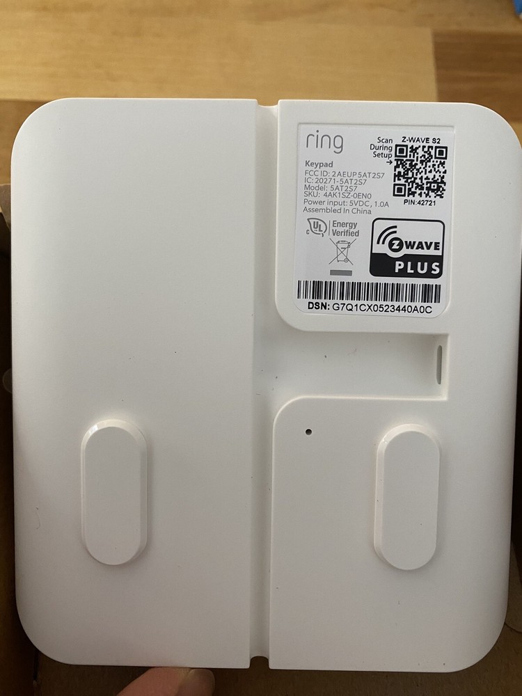 Ring Alarm System Mountable Keypad 2nd Gen Open Box Z-Wave