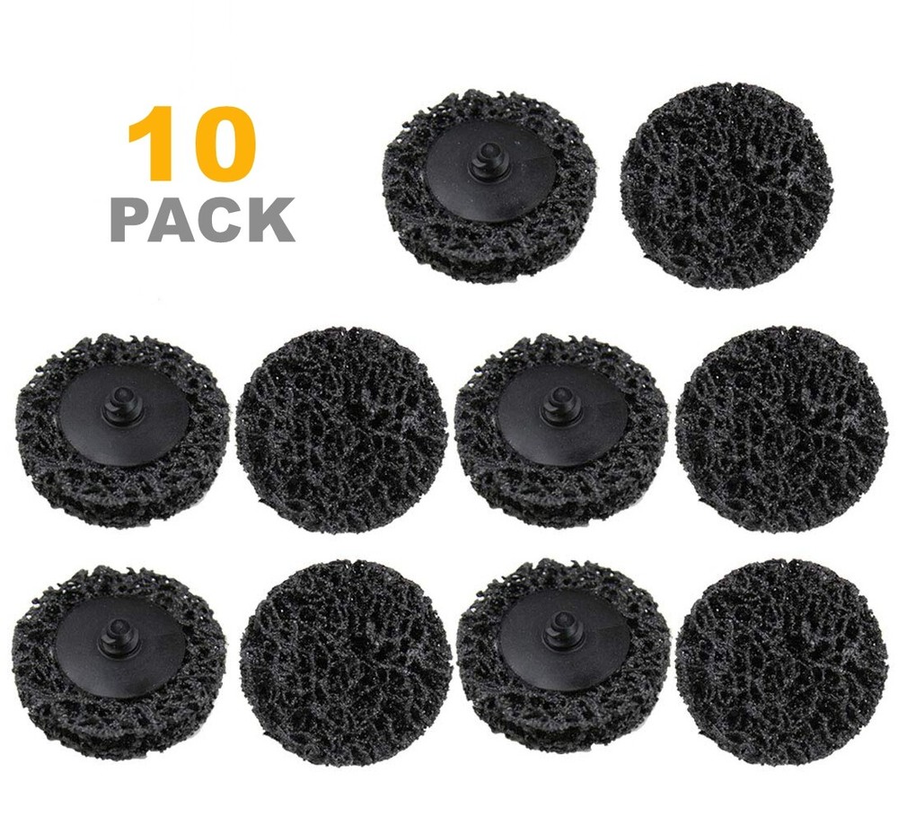 10PCS 2" Roll Lock Die Grinder Stripping Paint Rust Removal Wheels Sanding Discs