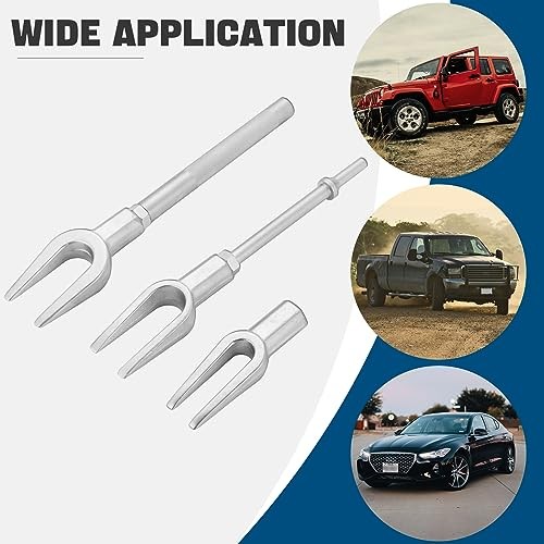 Ball Joint Separator Tie Rod Tool Set 5PCS Pickle Fork Kit with Ball Red