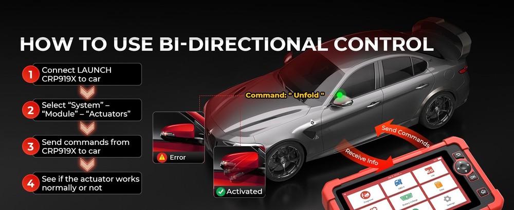 2026 LAUNCH CRP919X OBD2 Bidirectional Scanner Full System Diagnostic Key Coding