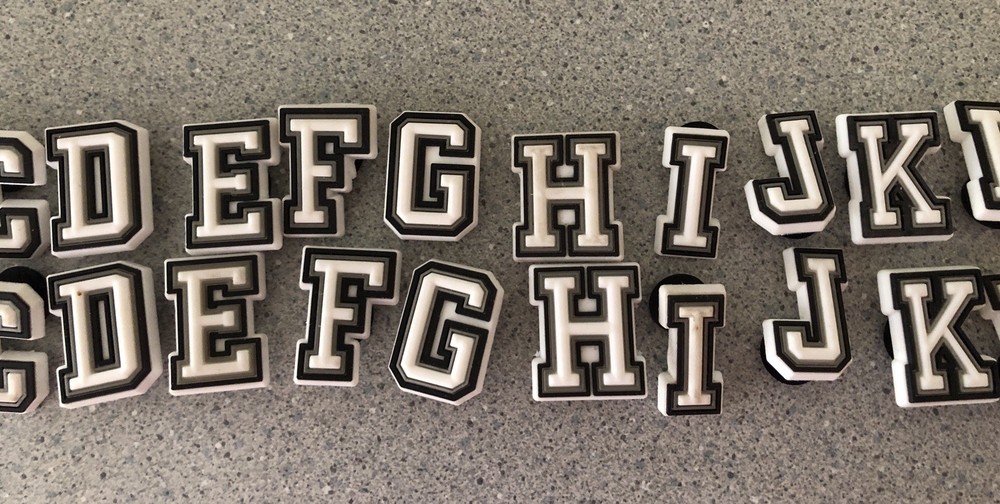 Crocs Jibbitz Charms Numbers Letters Hashtags