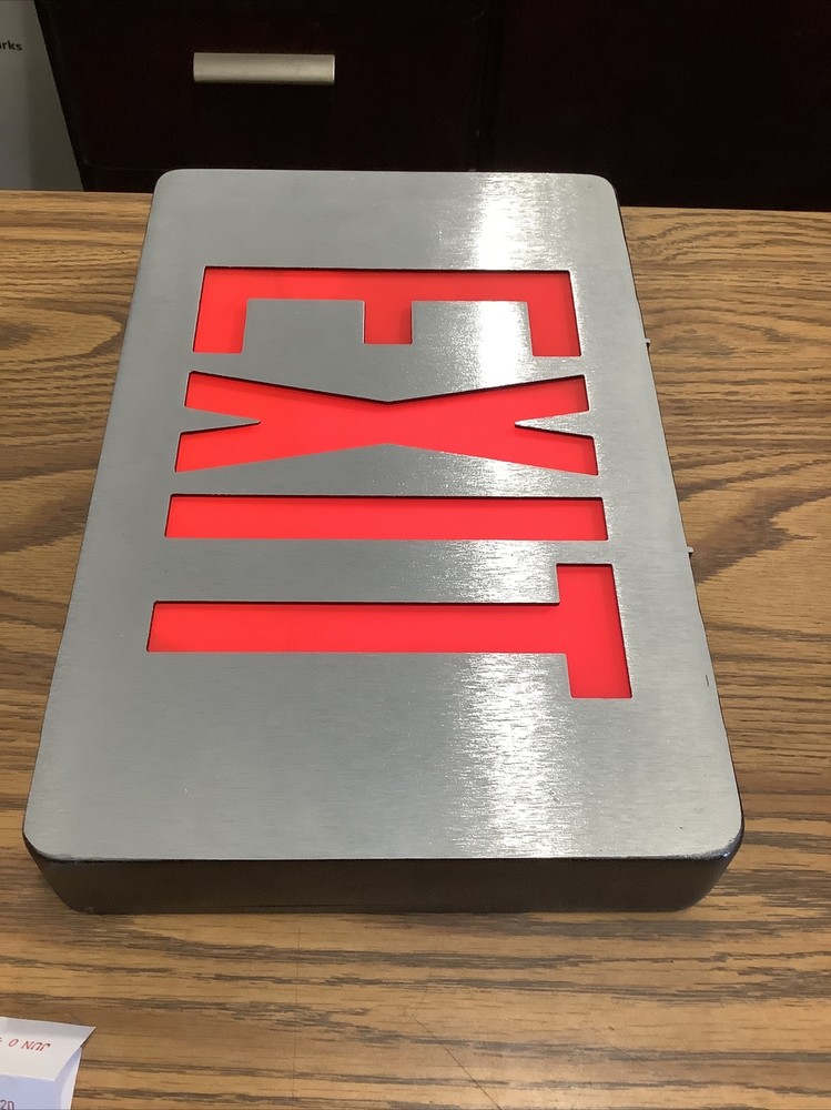 Cooper CX62R LED Two Sided EXIT sign 120/277v Damaged Box