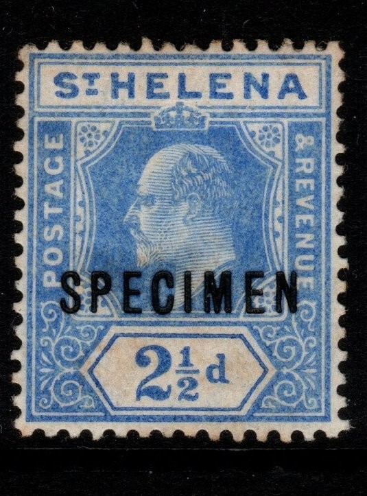 ST.HELENA SG64s 1908 2½d BLUE SPECIMEN MTD MINT