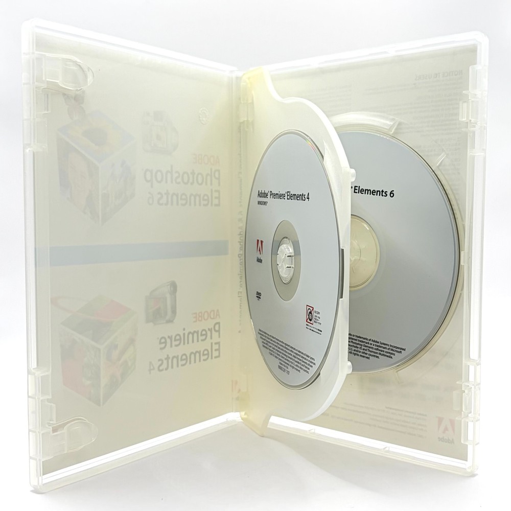 Adobe Photoshop Elements 6 & Premiere Elements 2-Disc with Serial Numbers
