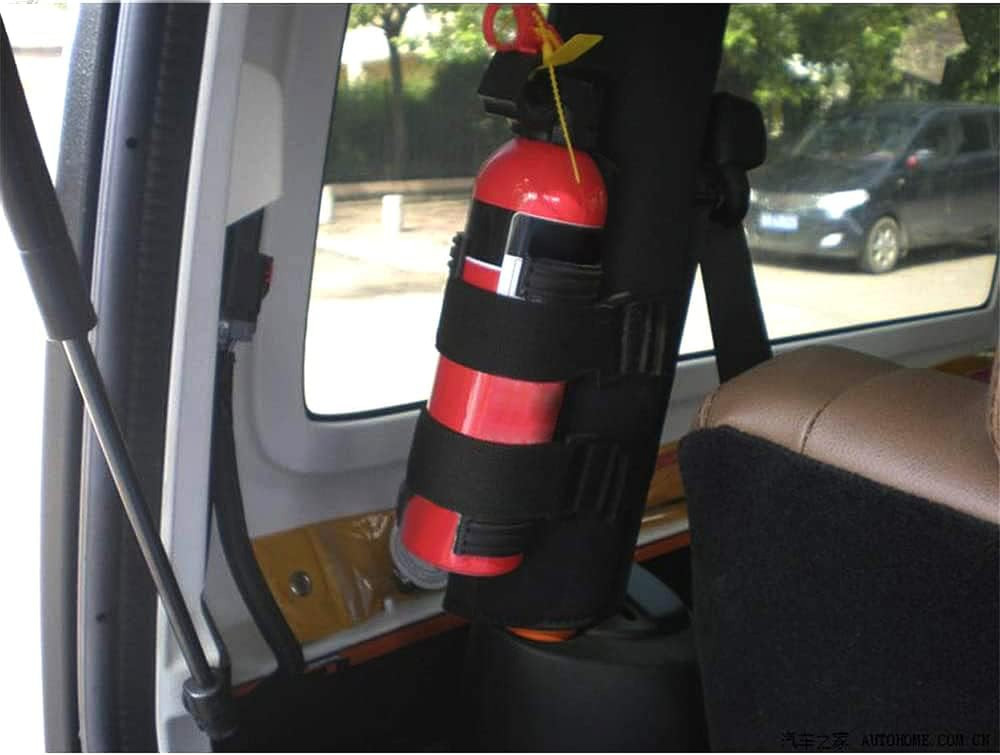 Fire Extinguisher Holder Adjustable Extinguisher Mount Strap Compatible with Jee