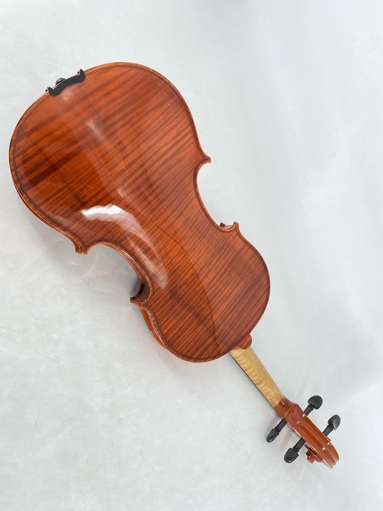 Handcrafted 4/4 Violin Solid One-Piece Back Flamed Maple Spruce Top Complete Set