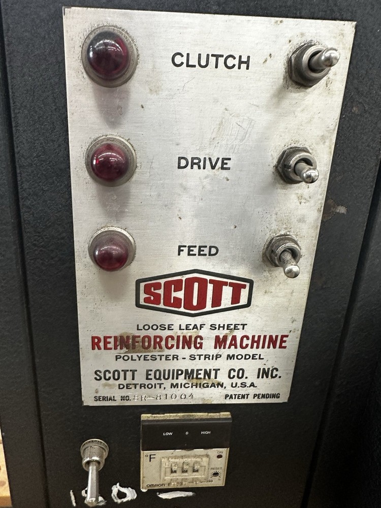 Scotty paper reinforcing Machine