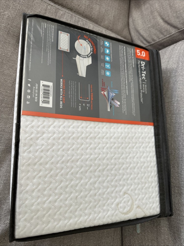 Bedgear Dri-Tec Performance Mattress Protector 5.0 KING SIZE New