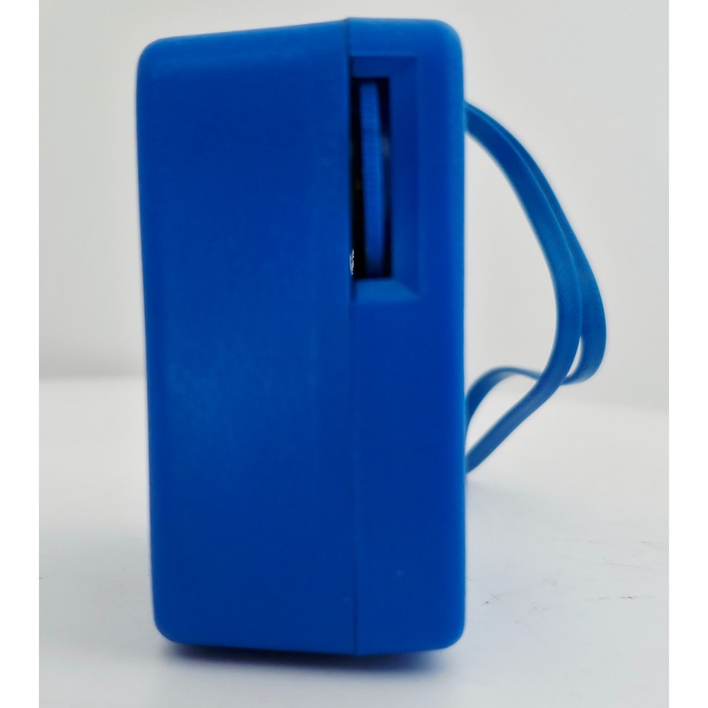 VINTAGE 1960's MUSTANG AM Micro Solid State Transistor Radio Blue - Needs Lovin'