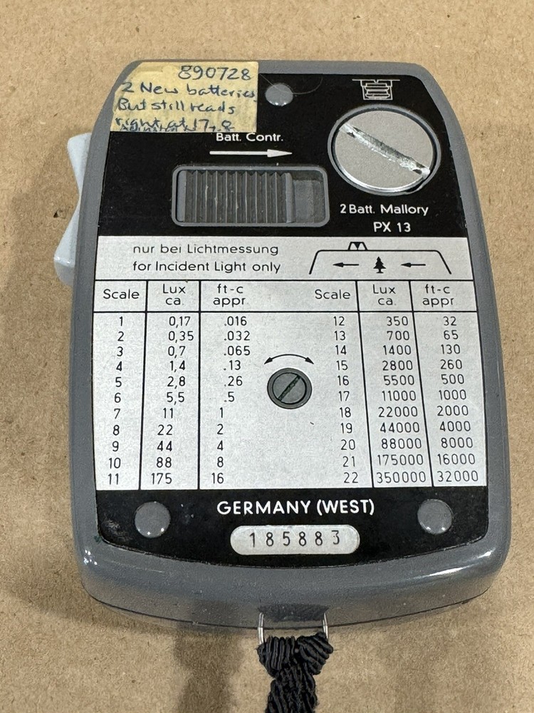 Gossen Lunasix Vintage Light-meter Tested & Working