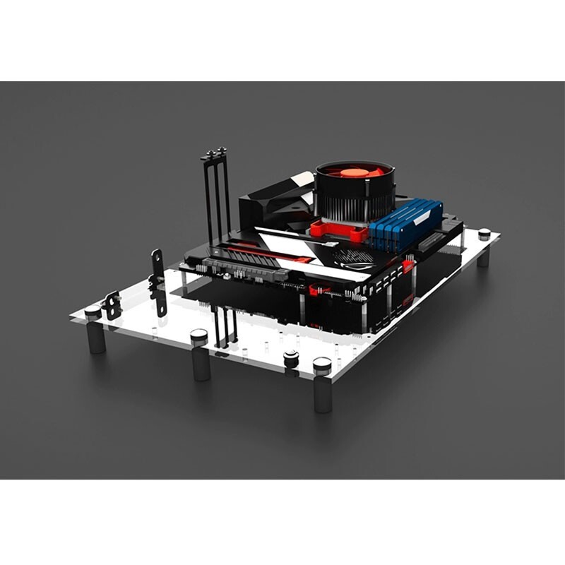ATX Large Transparent Acrylic Open Frame PC Case Heat Dissipation