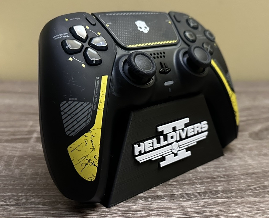 PlayStation 5 Controller STAND HELLDIVERS II , CUSTOM 3D PRINT.