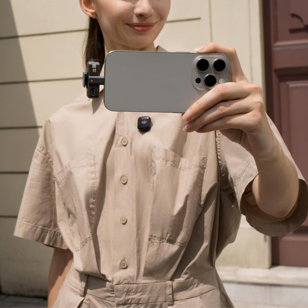 DJI Mic Mini (1 TX + 1 RX) Wireless Lavalier Microphone [iPhone/Camera/Android]