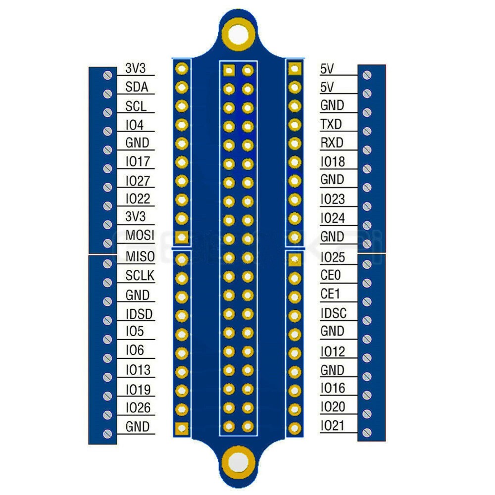 GPIO Mini Terminal Expansion Board For Raspberry Pi 4B/3B+/3B/2B/Zero/Zero W
