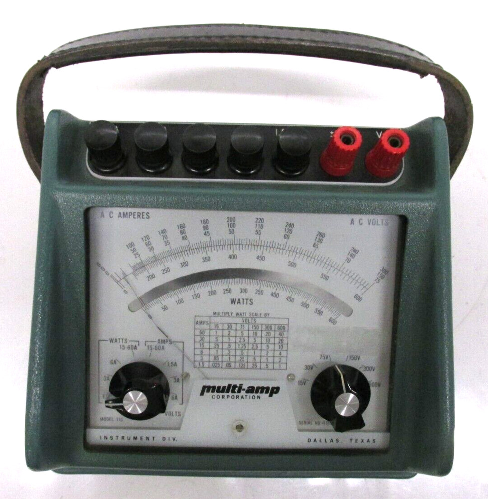 Multi Amp 115 Wattmeter, PARTS ONLY, BR.