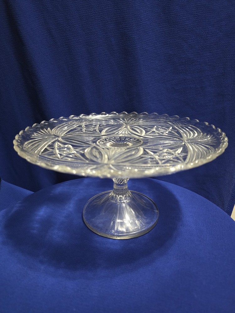 ANTIQUE EAPG BRYCE-HIGBEE CAKE STAND PTRN-MONARCH