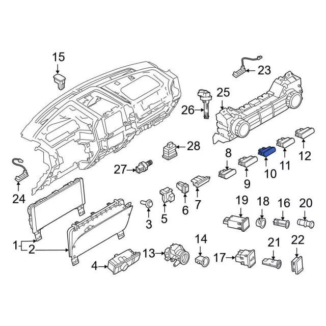 Genuine Ford Switch Assembly Control RL3Z14B596FA