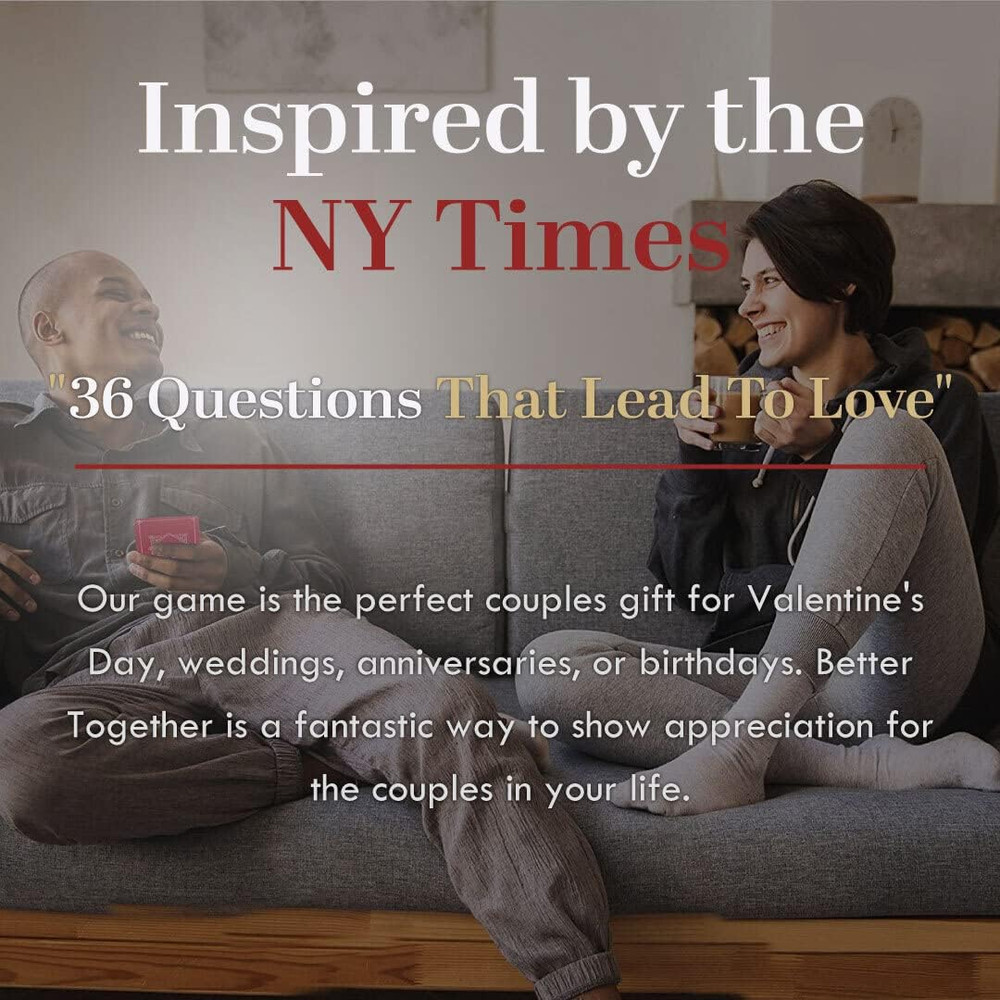 Couples Conversation Cards Game – 100 Romantic & Deep Questions for Date Night –