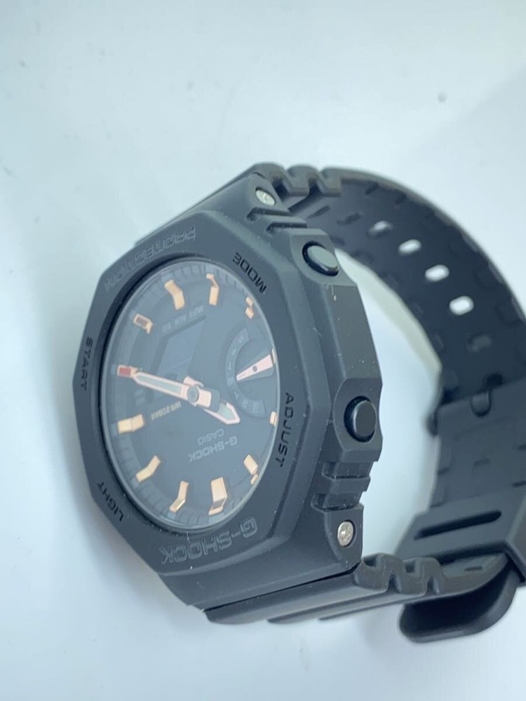 CASIO Quartz Watch G SHOCK Digital Rubber BLK BLK