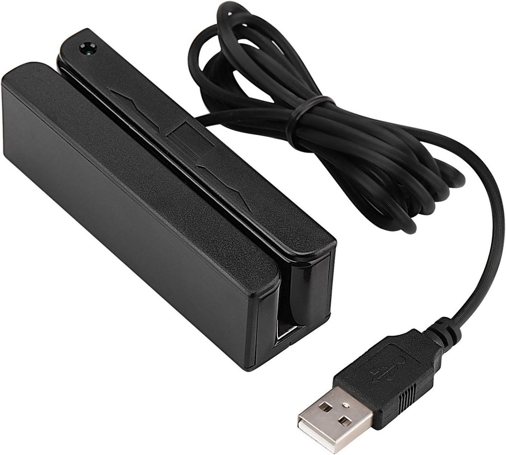 Versatile 3-Track USB Credit Card Reader - Windows & Mac Compatible Solution