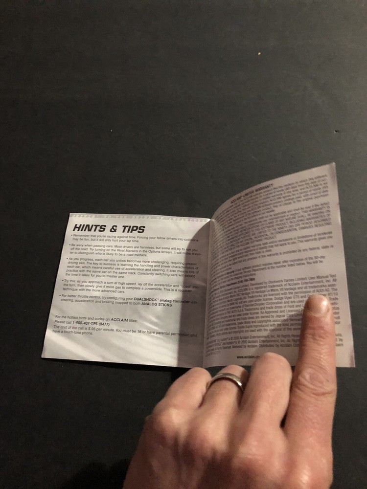 Vanishing point ps1 Manual Only