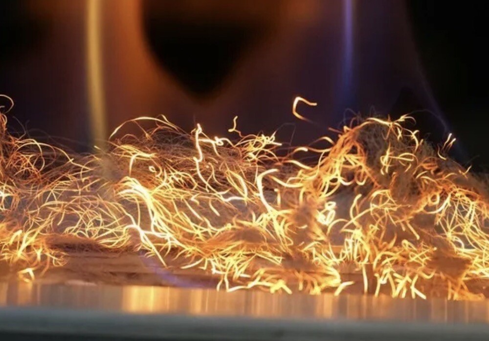 glowing stainless fibers